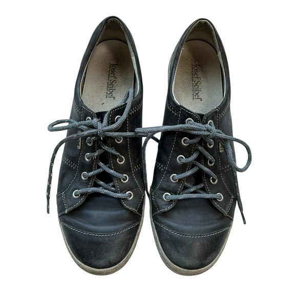 Josef Seibel Other - Josef Seibel Caspian Leather Sneakers Size 42 Blue Grey
